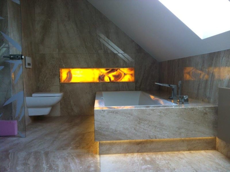 Prosvětlené onyxové stěny - realizace 4